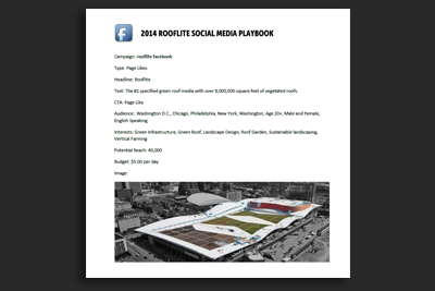 rooflite Facebook Program