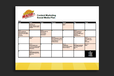 Golden Malted Social Media Calendar