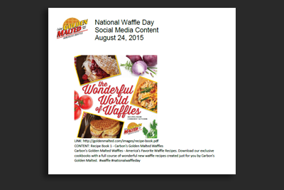 Golden Malted National Waffle Day